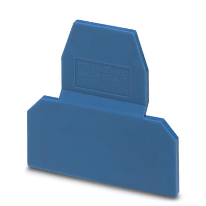 Phoenix Contact End cover; Length: 56mm; Width: 2.5mm; Height: 62mm; Color: Blue